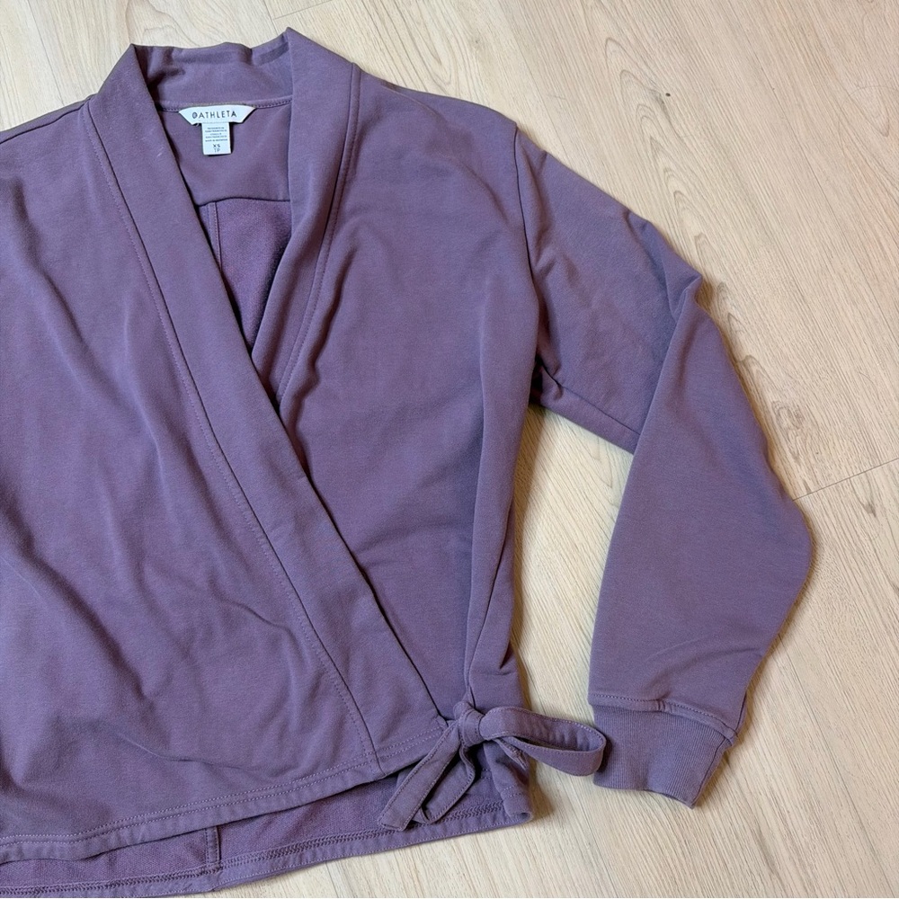 Athleta Retroterry Wrap Sweatshirt - Picture 4 of 5